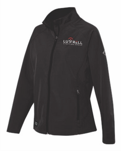 033 DRI DUCK CHARCOAL  - Women's Contour Soft Shell Jacket - WITH EMB LOGO 9439