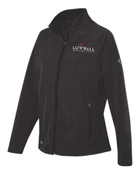 033 DRI DUCK CHARCOAL  - Women's Contour Soft Shell Jacket - WITH EMB LOGO 9439