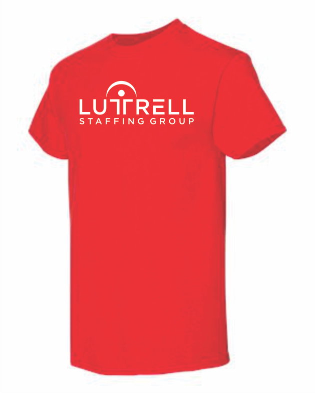 002 GILDAN  RED T-SHIRT LARGE LOGO